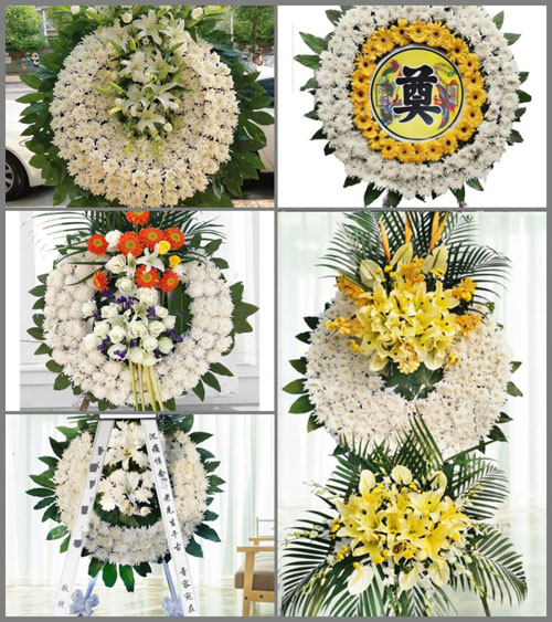 湖南邵阳武冈市晏田乡花圈速递